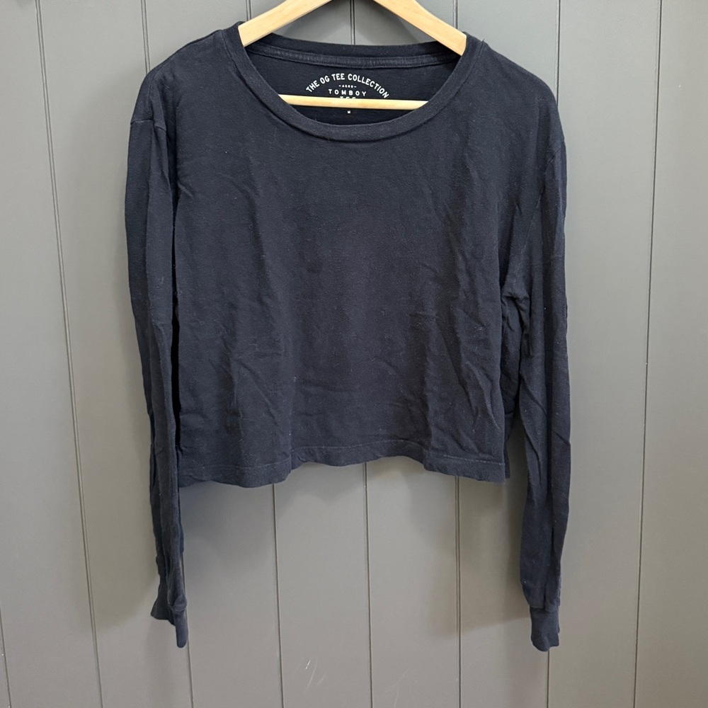 Women’s Aero Tomboy Long Sleeve Tee Black Size Medium